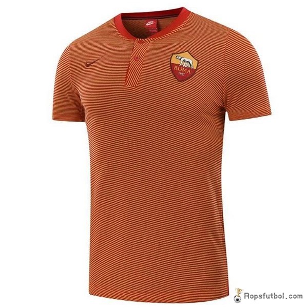 Polo AS Roma 2017/18 Naranja Marino